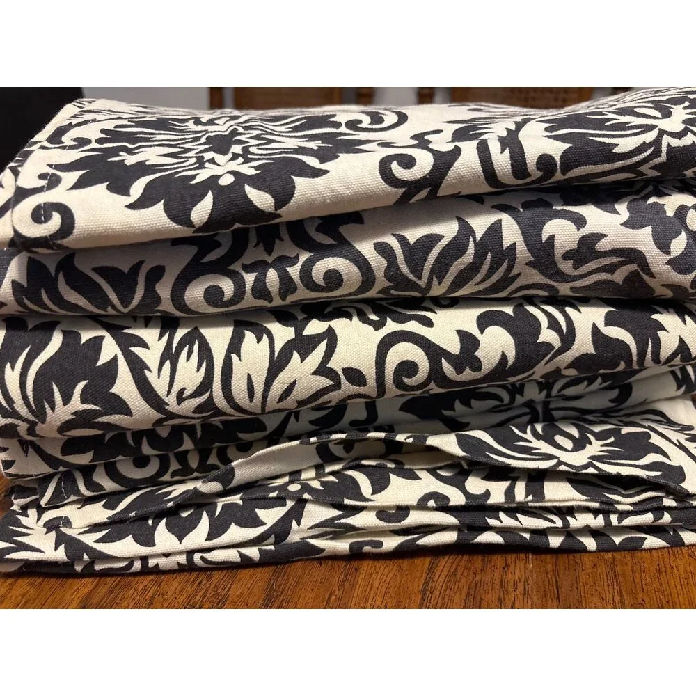 Pier‎ 1 Imports Damask Curtains 4 Panels 52